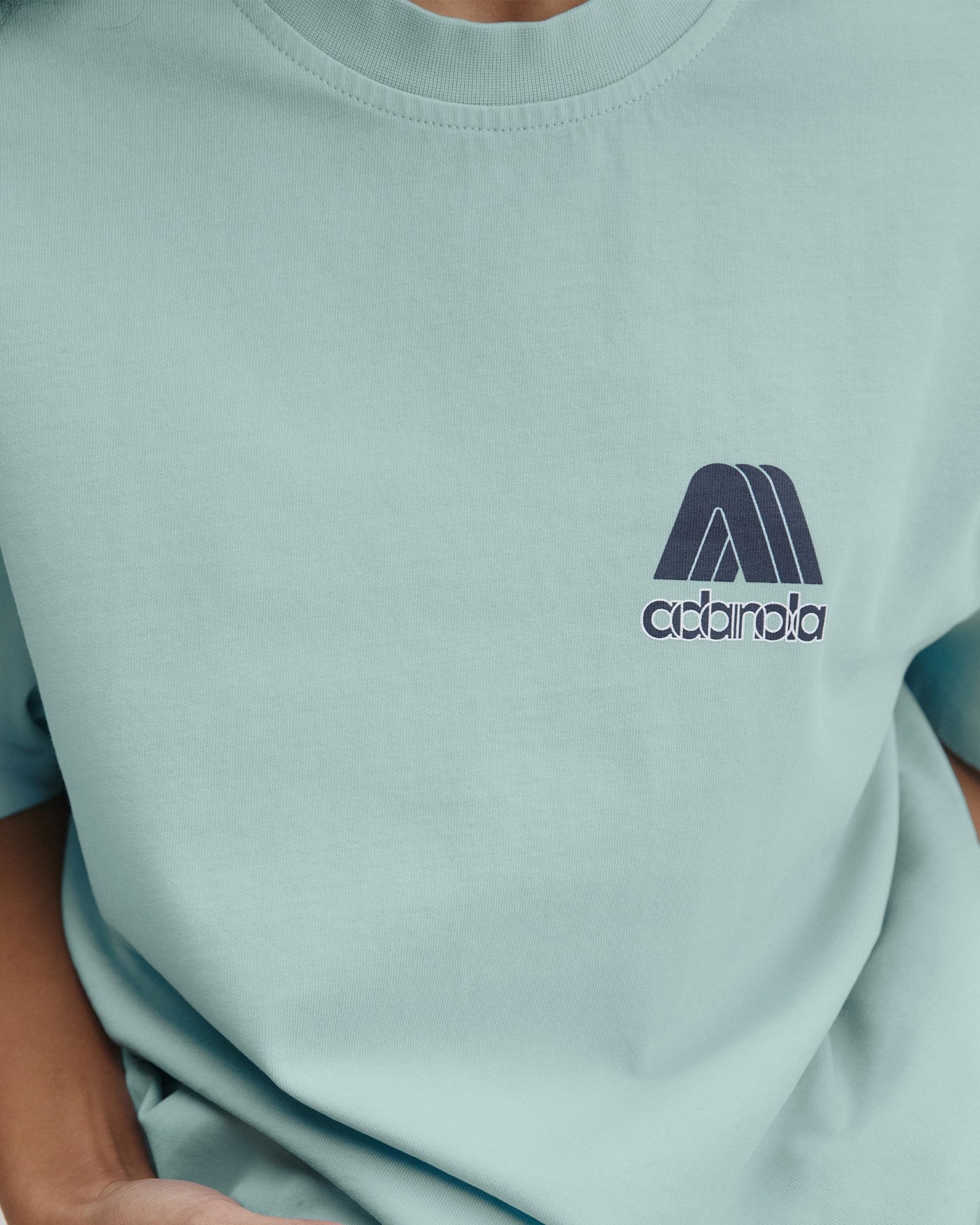 Echo Washed Short Sleeve Oversized T-shirt - Ocean Blue/Midnight Blue