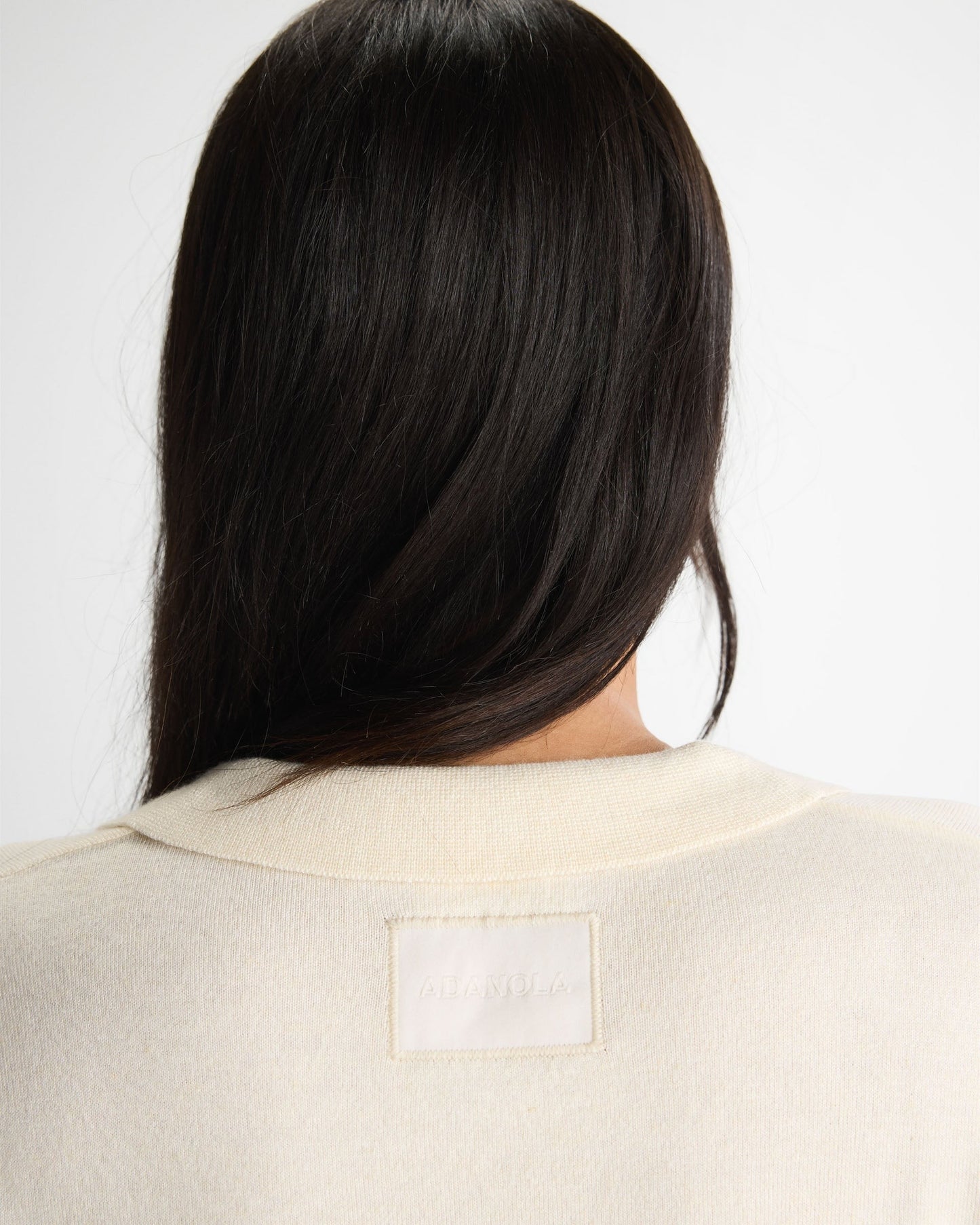 Knit Asymmetric Polo - Marshmallow White