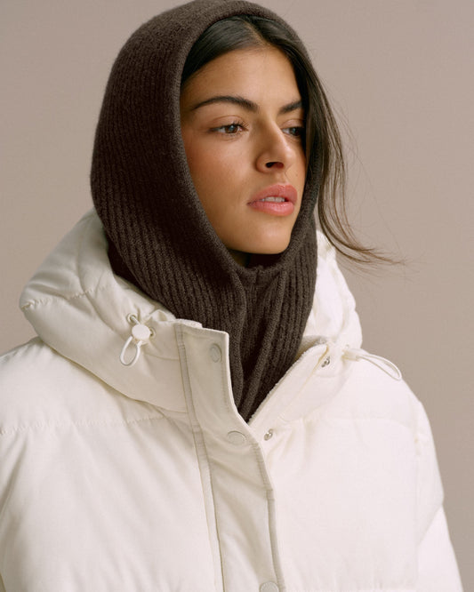 Knitted Balaclava - Coffee Bean