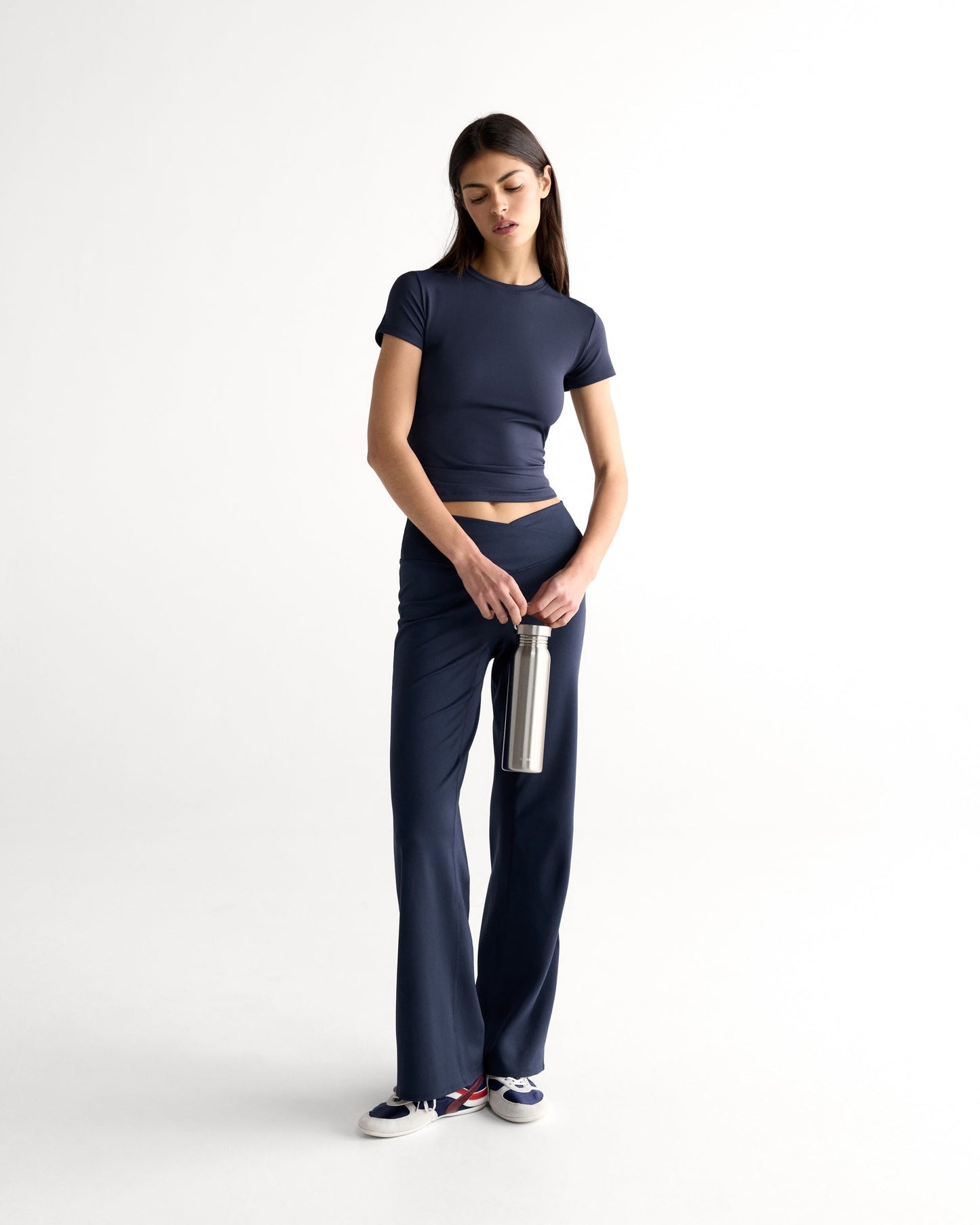 Wrap Yoga Pant - Navy Blue