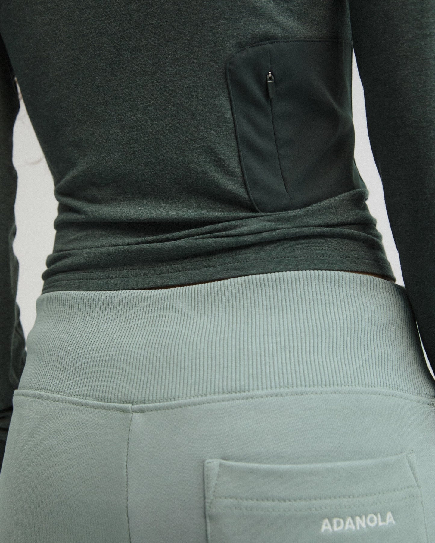 Modal Long Sleeve Technical Top - Sea Green