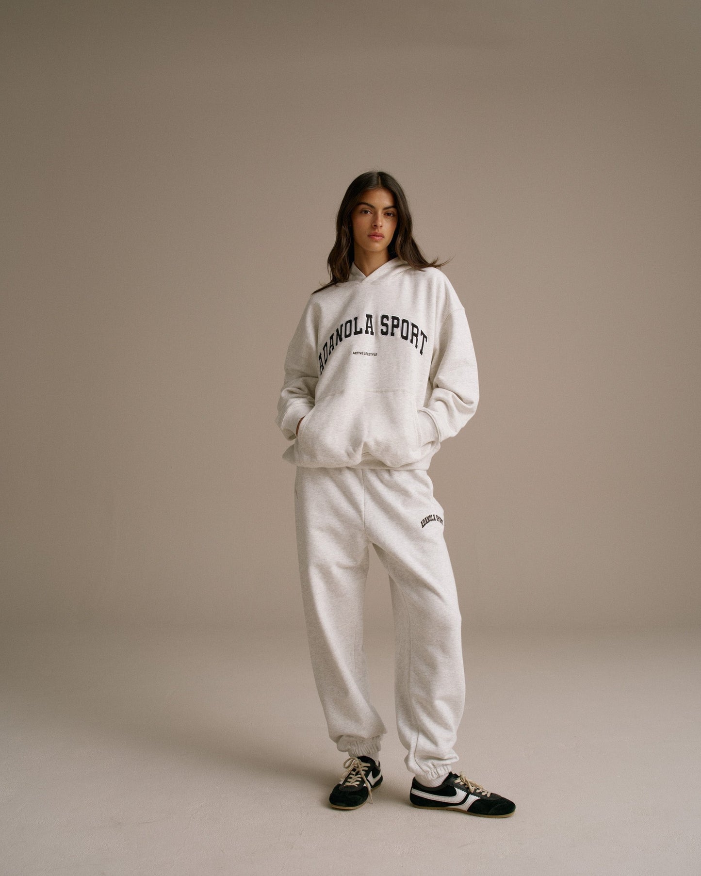AS Oversized Hoodie - Light Grey Melange