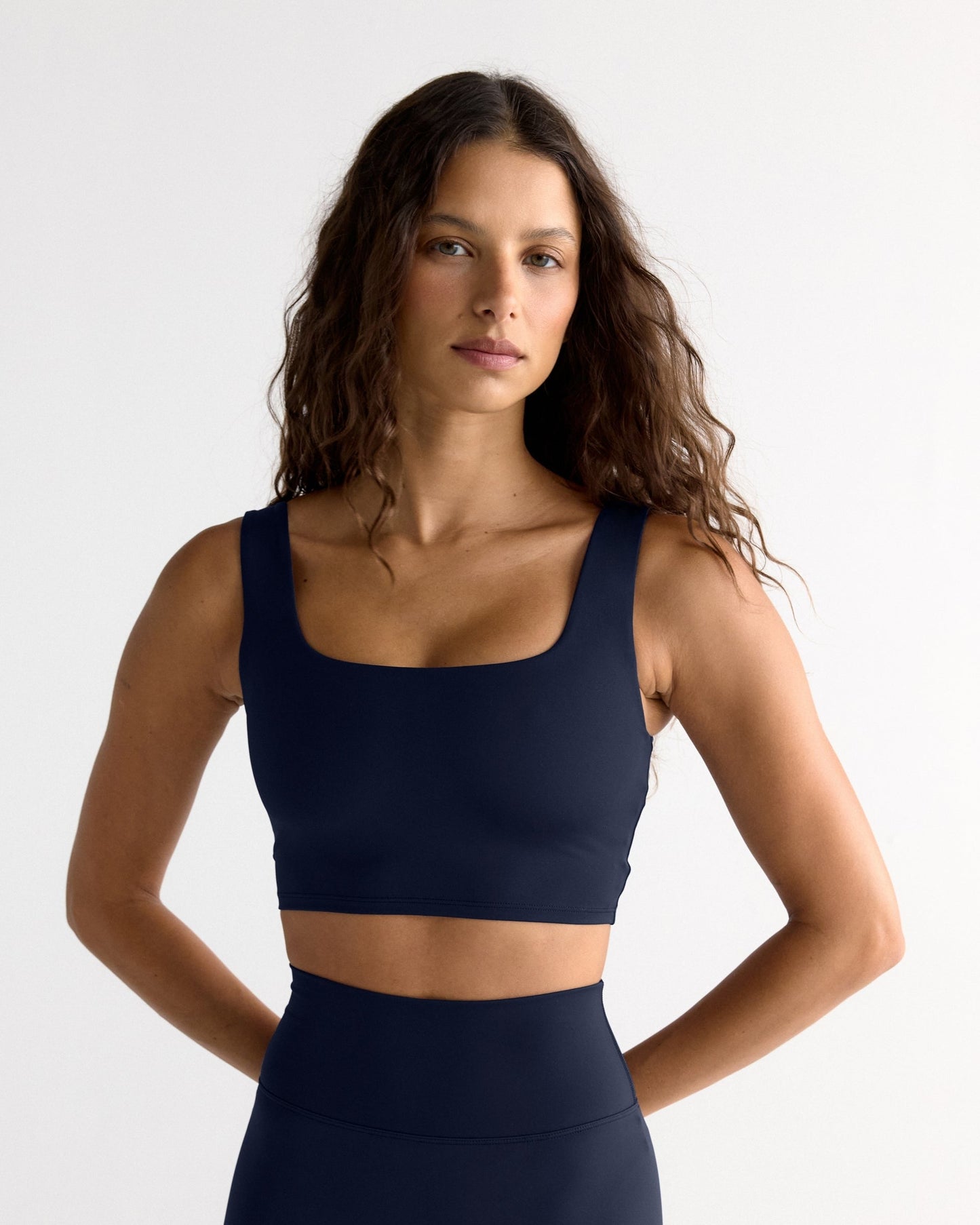 Ultimate Square Neck Bra - Navy Blue