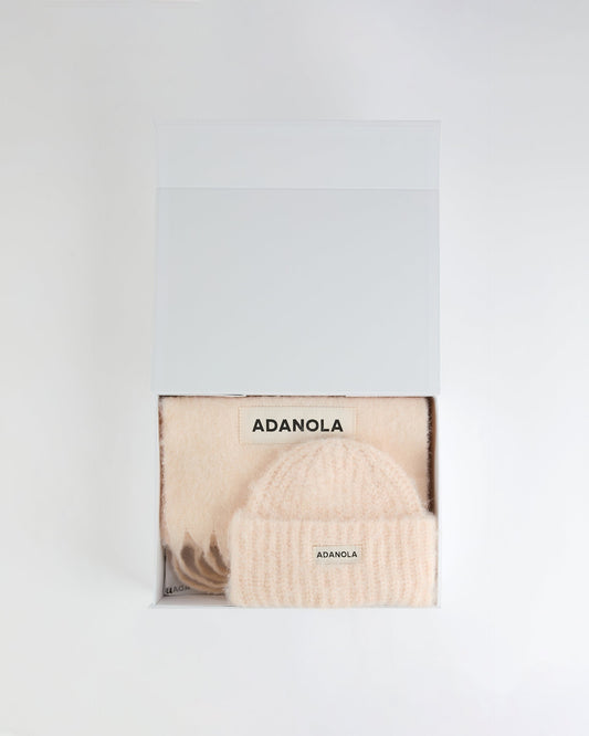 Box Set Beanie and Scarf - Light Pink