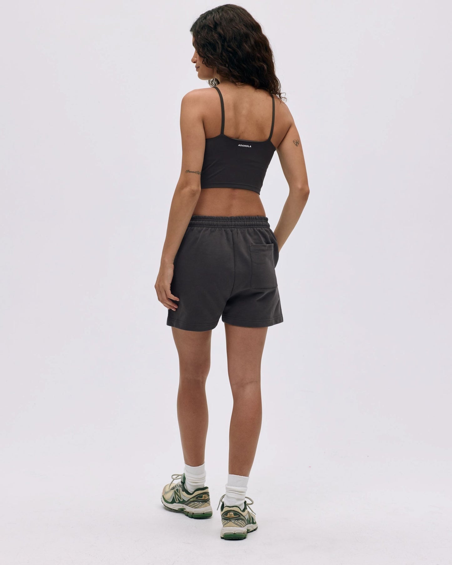 Branded Sweat Shorts - Coffee Bean